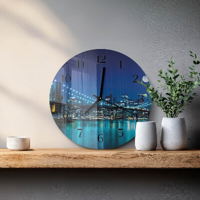Round wall clock Night of the Horizon