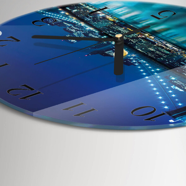 Round wall clock Night of the Horizon