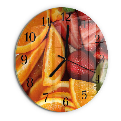 Round wall clock Fruit