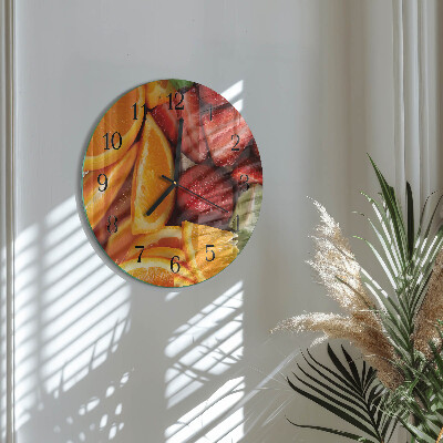 Round wall clock Fruit