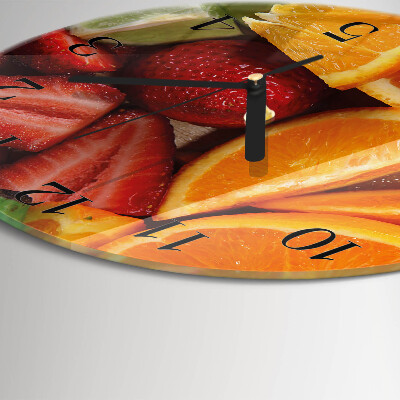 Round wall clock Fruit