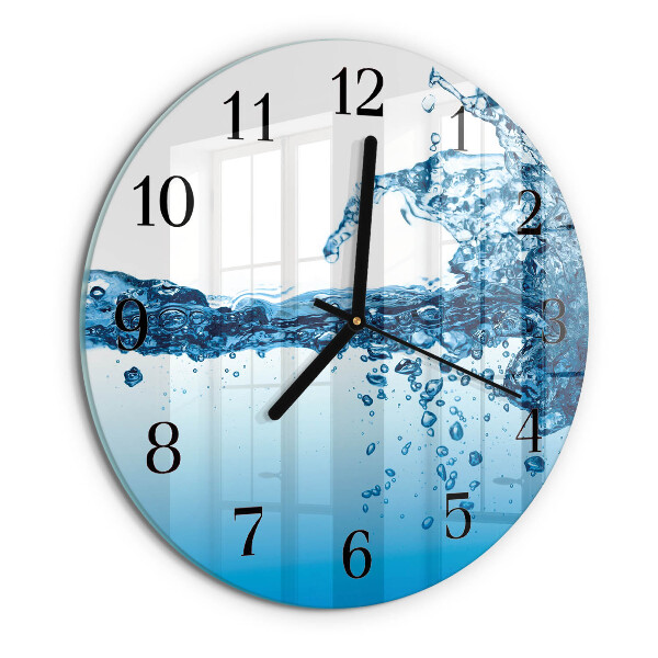Round wall clock Water