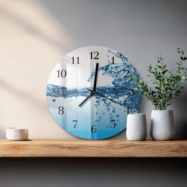 Round wall clock Water