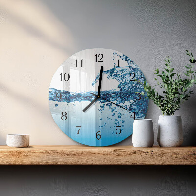 Round wall clock Water