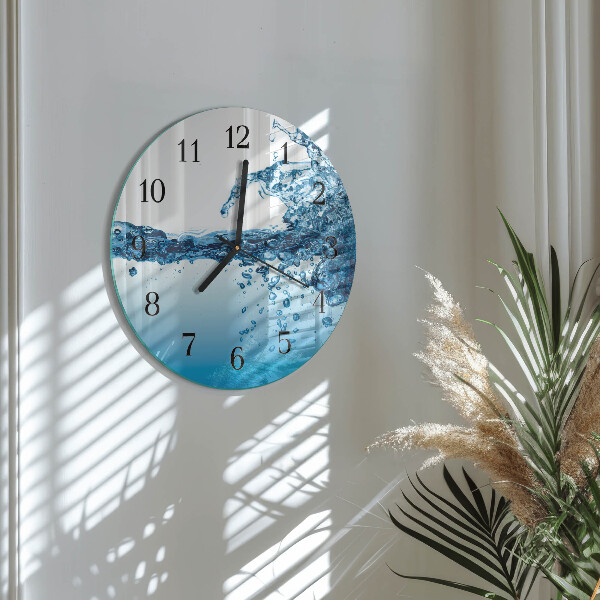 Round wall clock Water