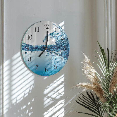 Round wall clock Water