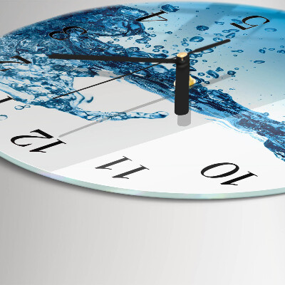 Round wall clock Water