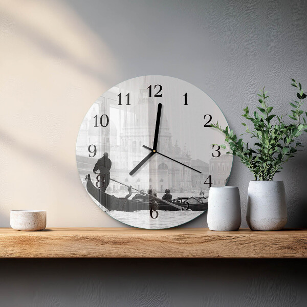 Round wall clock The Venetian Boat