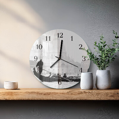 Round wall clock The Venetian Boat