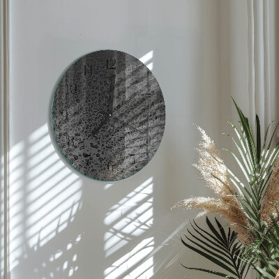 Round wall clock Drops of Water
