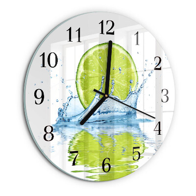Round wall clock Limewater