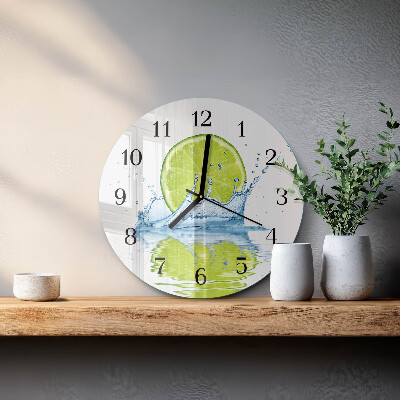 Round wall clock Limewater