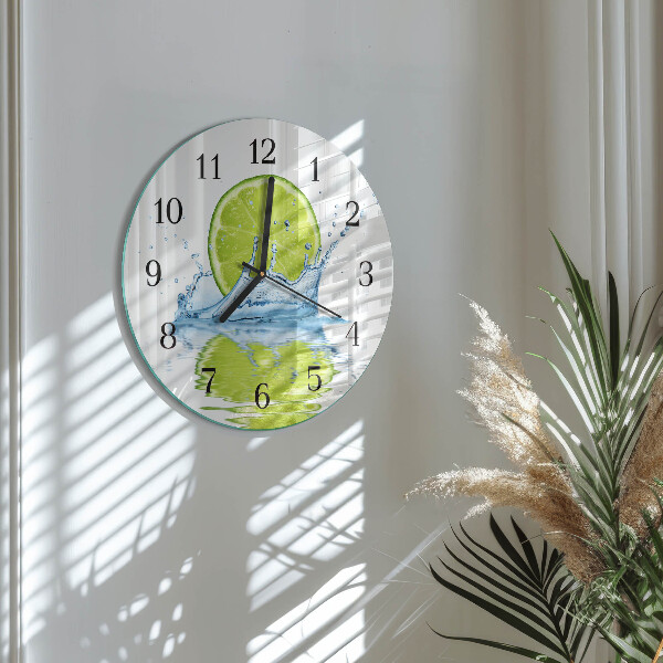 Round wall clock Limewater