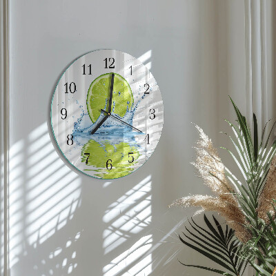 Round wall clock Limewater