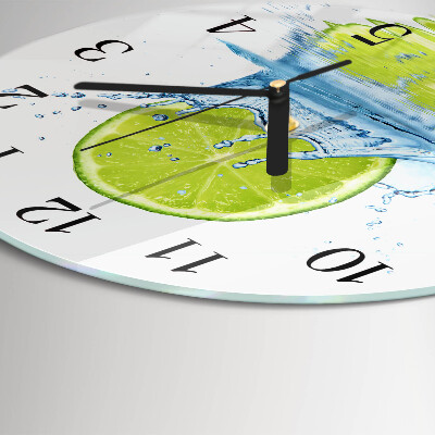 Round wall clock Limewater
