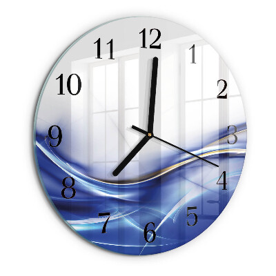 Round wall clock Abstract Lines