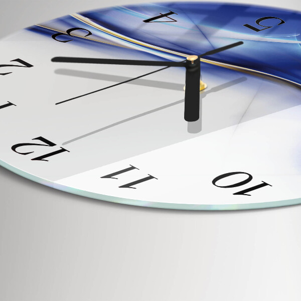 Round wall clock Abstract Lines