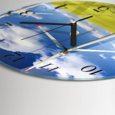 Round wall clock Wind Farm