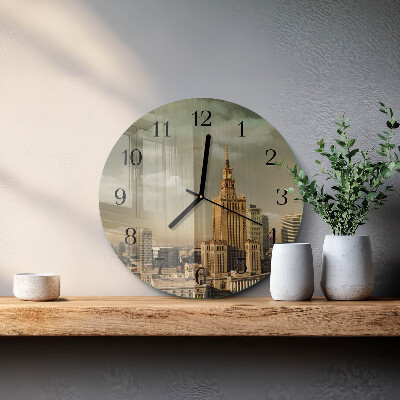 Round wall clock Warsaw