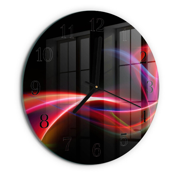 Round wall clock Abstract Lines