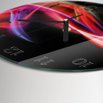 Round wall clock Abstract Lines