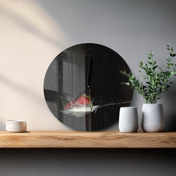 Round wall clock Strawberry