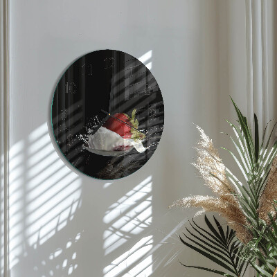 Round wall clock Strawberry