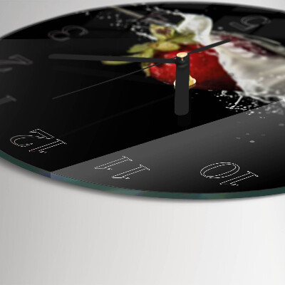 Round wall clock Strawberry