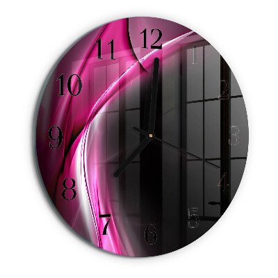 Round wall clock Abstract Lines