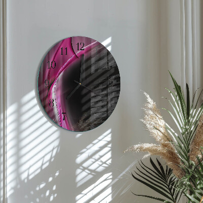 Round wall clock Abstract Lines