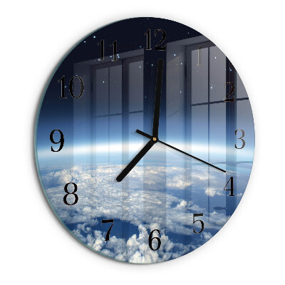 Round wall clock Earth's Universe