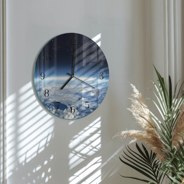 Round wall clock Earth's Universe