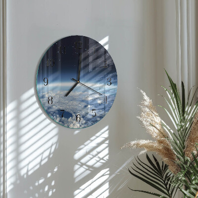 Round wall clock Earth's Universe