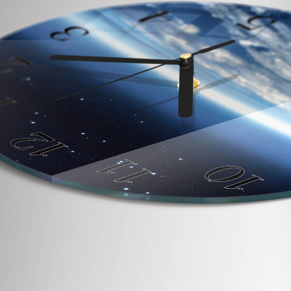 Round wall clock Earth's Universe