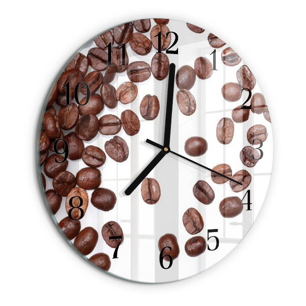 Round wall clock Coffee Beans