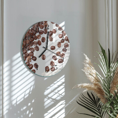 Round wall clock Coffee Beans