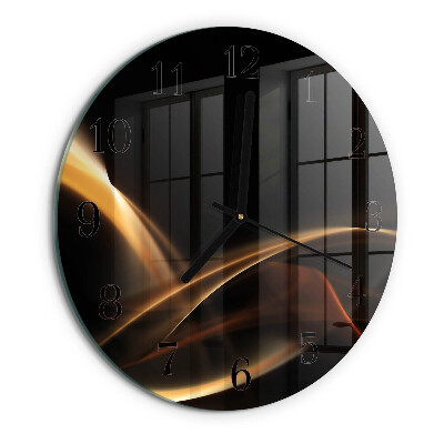 Round wall clock Abstract Lines
