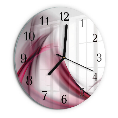 Round wall clock Abstract Lines