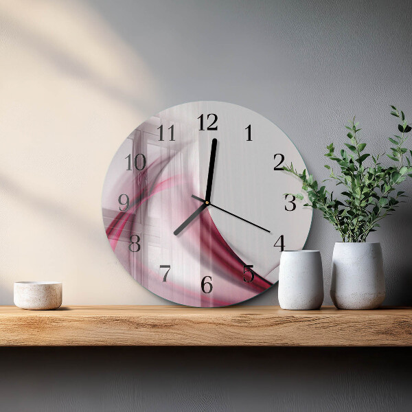 Round wall clock Abstract Lines