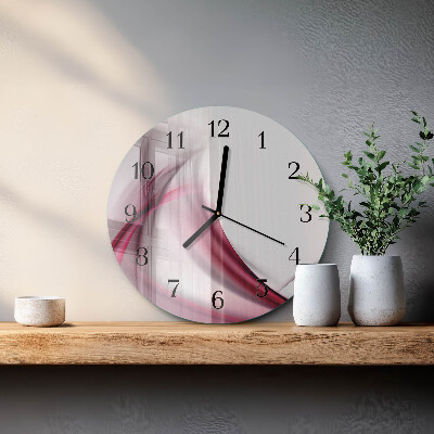 Round wall clock Abstract Lines