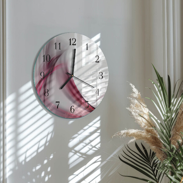 Round wall clock Abstract Lines