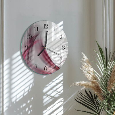 Round wall clock Abstract Lines