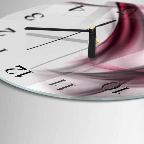 Round wall clock Abstract Lines