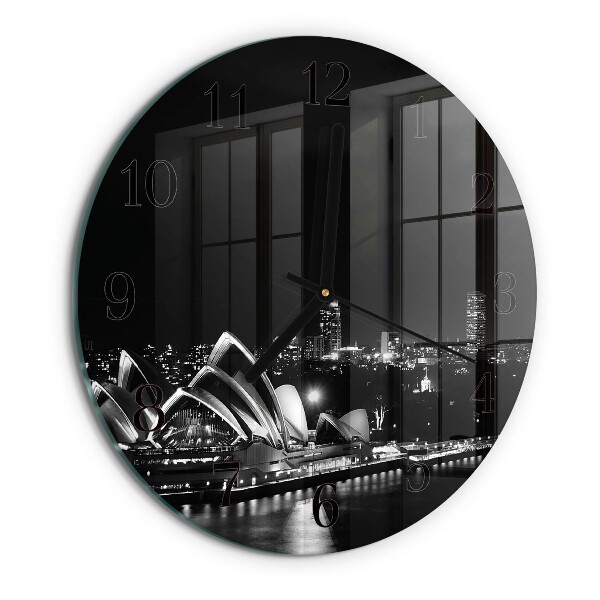 Round wall clock Sydney Horizon