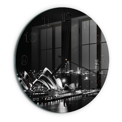 Round wall clock Sydney Horizon