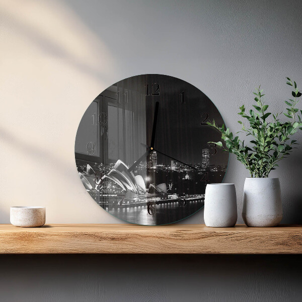 Round wall clock Sydney Horizon
