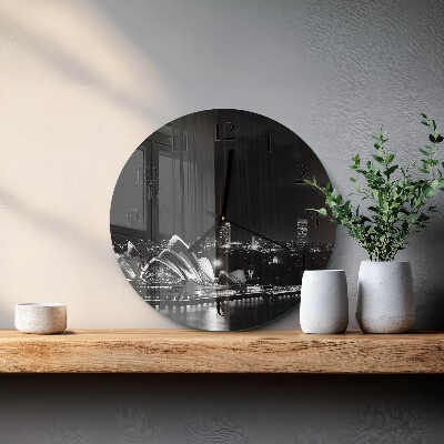 Round wall clock Sydney Horizon