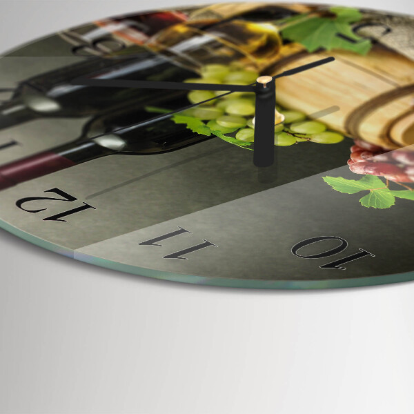 Round wall clock Grapes for Wine