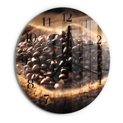 Round wall clock Coffee Beans