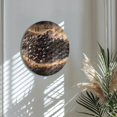 Round wall clock Coffee Beans